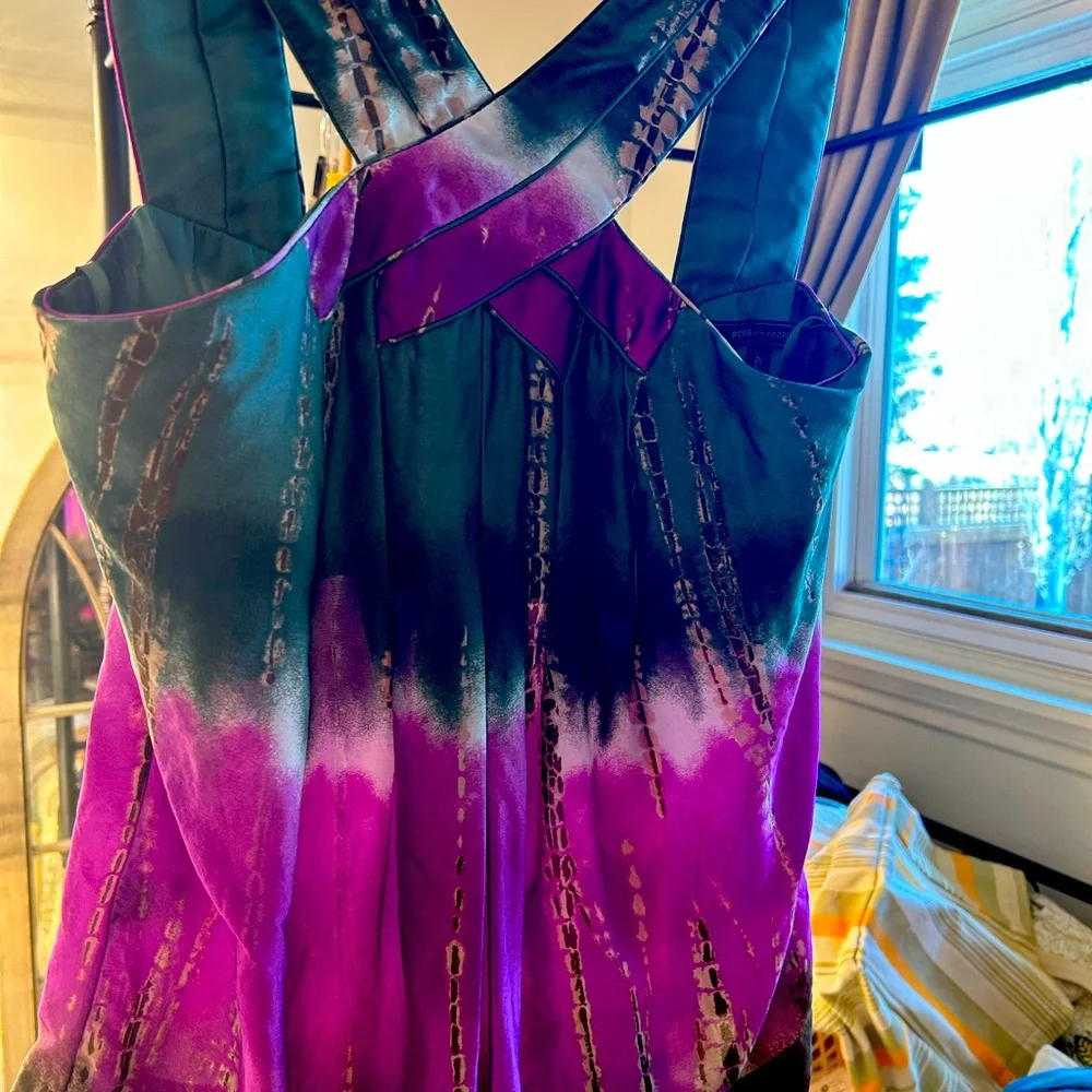 BCBGMaxAzria Purple and Black Women's Top - Picture 1 of 4